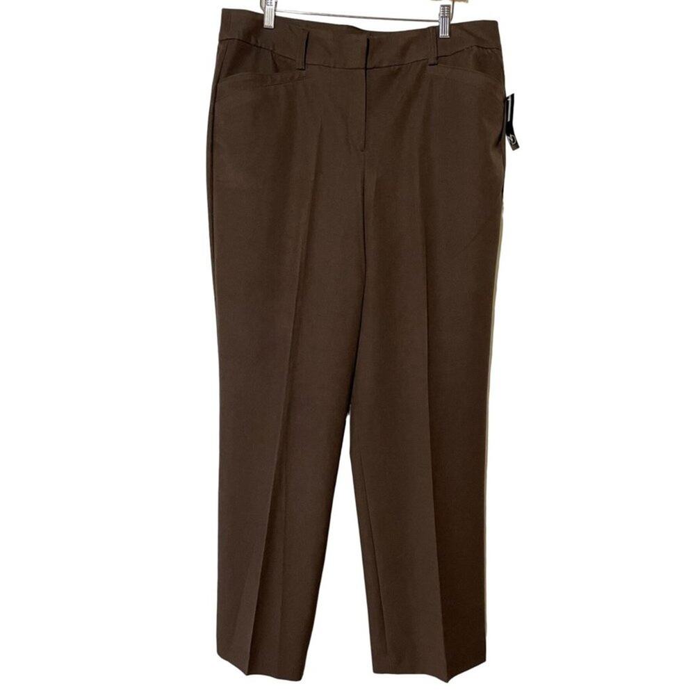 New Directions Trousers Spandex Chocolate Brown NWT 16